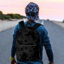 Design do Padrão Militar da Camo legal Negro e Cin