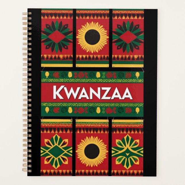 Design do Planejador Inspirado no Kwanzaa (Frente)