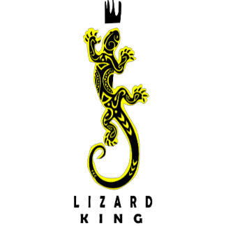 design do Rei Lizard na camiseta