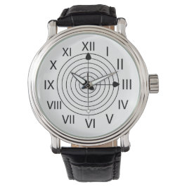 Design do relógio romano preto e branco