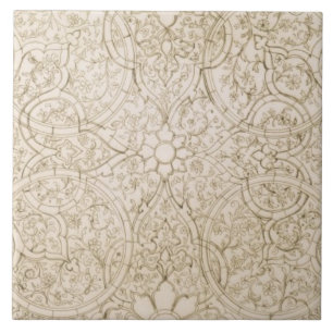 Design do teto para a sala da pérola, em Isfahan,