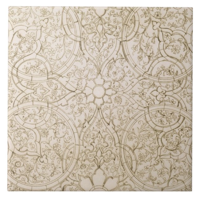 Design do teto para a sala da pérola, em Isfahan, (Frente)