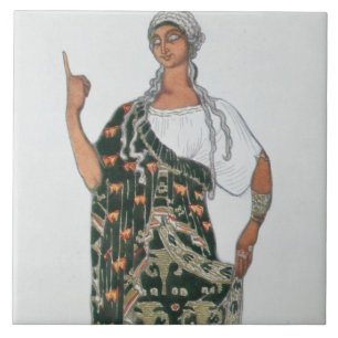 Design do traje de Phedre, 1917 (litho da cor)