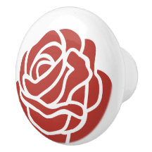 Design do ventilador da Rosa vermelha estilizado