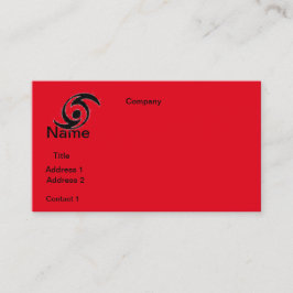 DESIGN dos cartões de visitas HURICANE