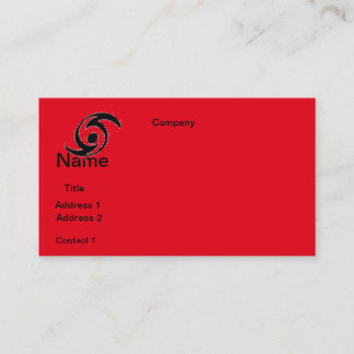 DESIGN dos cartões de visitas HURICANE