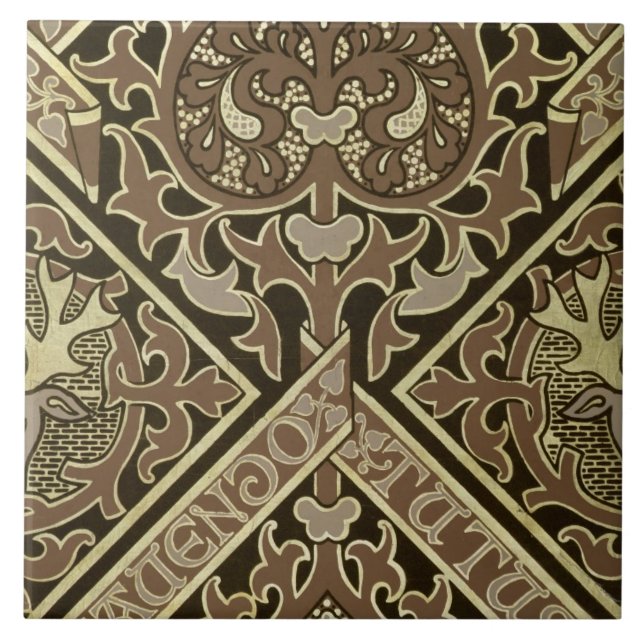 Design eclesiástico do papel de parede do mosaico (Frente)