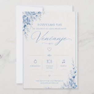 Design elegante de convite de casamento