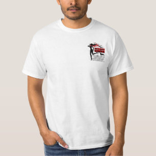 Design encarnado da camisa do salvamento - parte