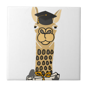 Design engraçado da arte da graduação do lama