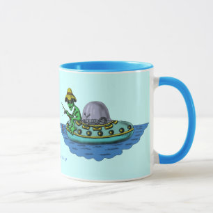 Design engraçado da caneca dos pescadores