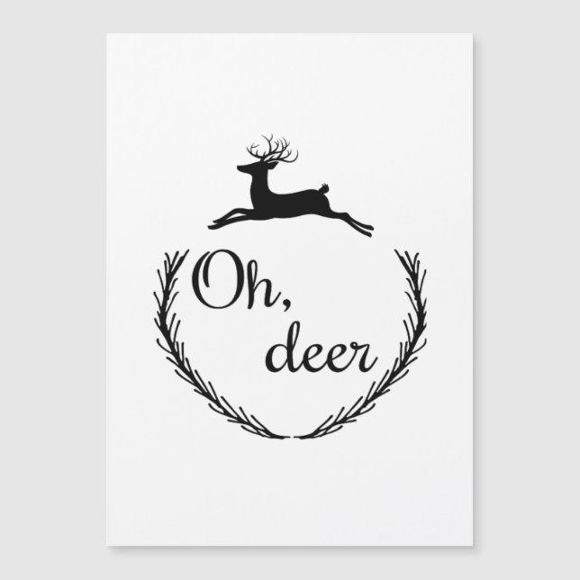 Design Engraçado Oh Deer  (Frente)