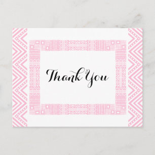 Design Étnica - Obrigado Cartão Postal 1