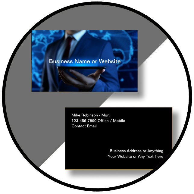 Design exclusivo de Cartões de visitas legal (Criador carregado)