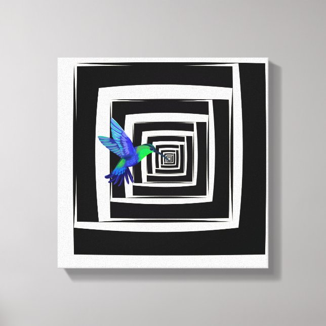Design exclusivo do Hummingbird Canvas de Impressã (Frente)