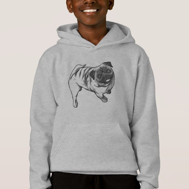 Design Feliz Pug Sorrindo (Frente)