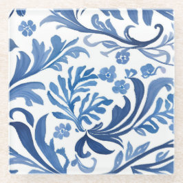 Design Floral Azul e Branco | Padrão de Chinoiseri