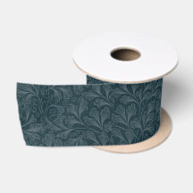 Design floral azul-escura elegante