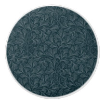 Design floral azul-escura elegante