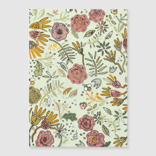 design floral da flor do teste padrão da abelha d