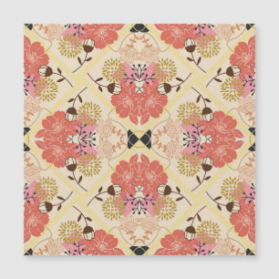 Design Floral de padrão de colheita contínua.