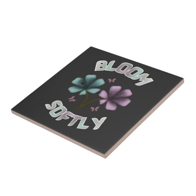 Design Floral de Primavera Bloom Softly Pastel Cot (Lateral)