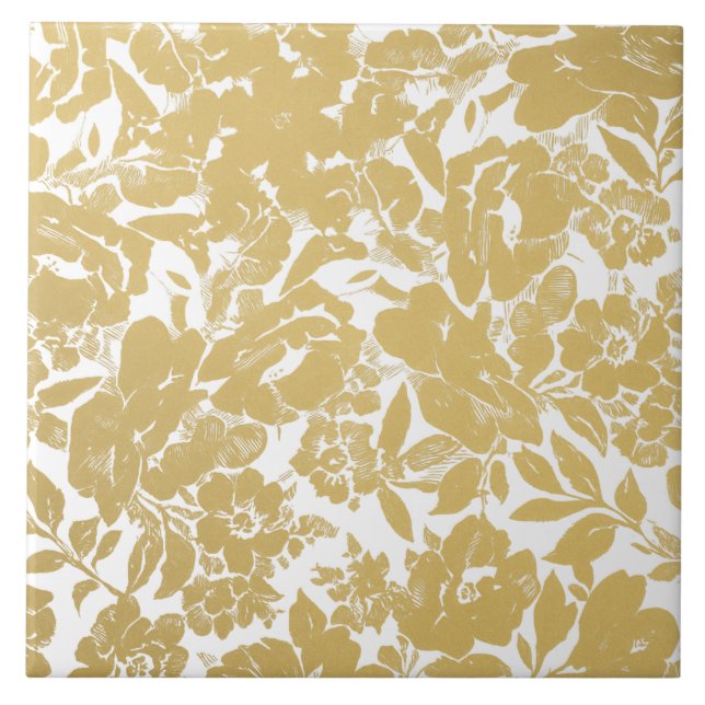 Design Floral Dourado Elegante (Frente)