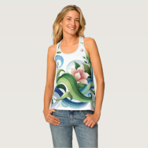 Design Floral e inspirado em onda para mulheres