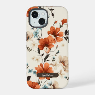 design Floral Elegante Simples para Capa de telefo
