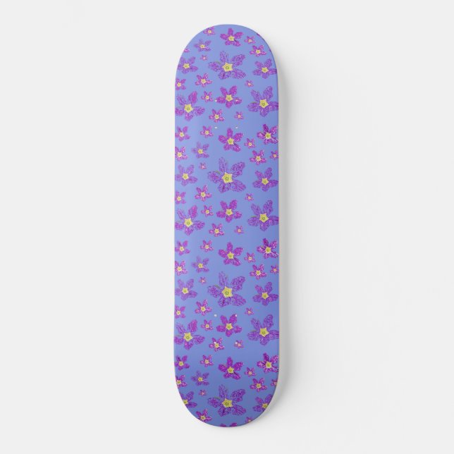 Design Floral no skate (Frente)
