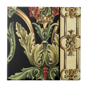 Design Floral Oral com Fronteiras Negras