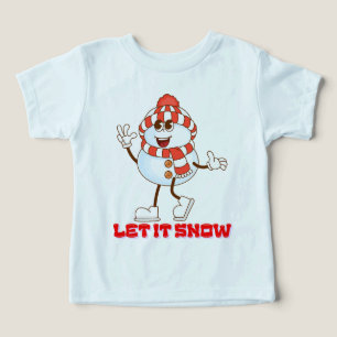 Design fofo com tema de inverno com neve divertida