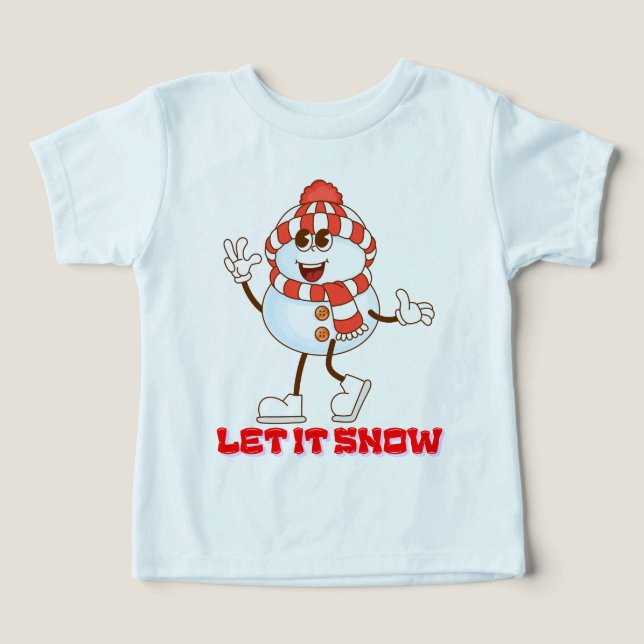 Design fofo com tema de inverno com neve divertida (Design frontal)