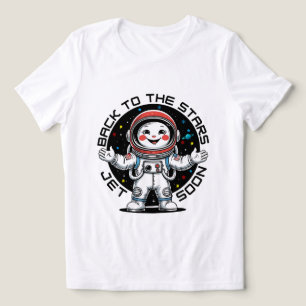 Design fofo de astronauta de volta às estrelas