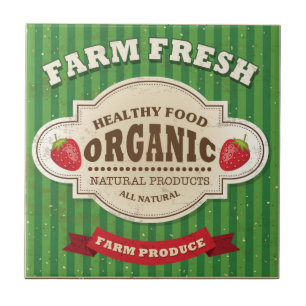 Design fresco do poster da fazenda retro