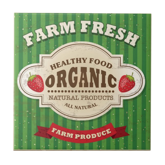 Design fresco do poster da fazenda retro (Frente)