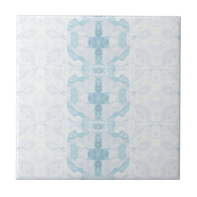 Design geométrico de diamante de Turquoise aqua (Frente)