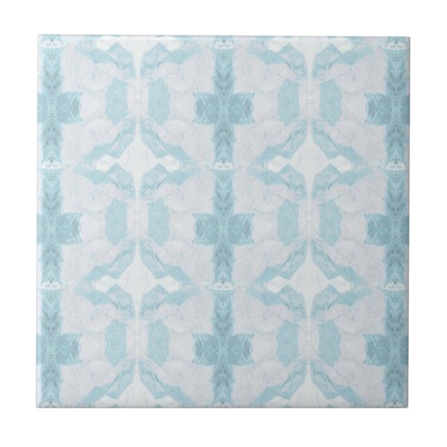 Design geométrico de diamante de Turquoise aqua (Frente)