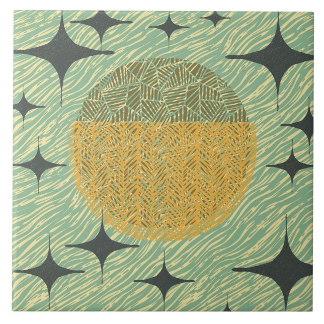 Design Geométrico de Starburst do meio século (Frente)