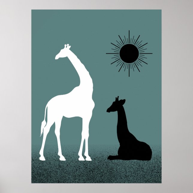 Design Girafa Poster (Frente)