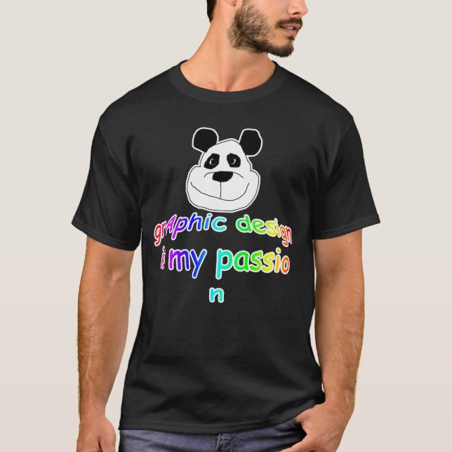 Design gráfico é minha camiseta Passion T (Frente)