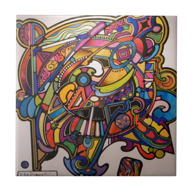 design gráfico vibrante do art deco selvagem (Frente)