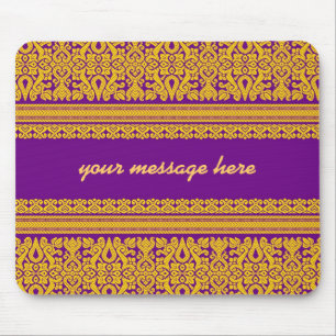 Design indiano do sari - Mousepad roxo