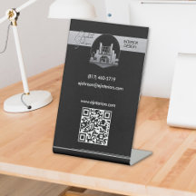 Design interior ou logotipo arquitetado preto e aç