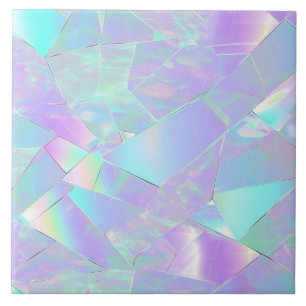 Design Iridescente Azul e Roxo