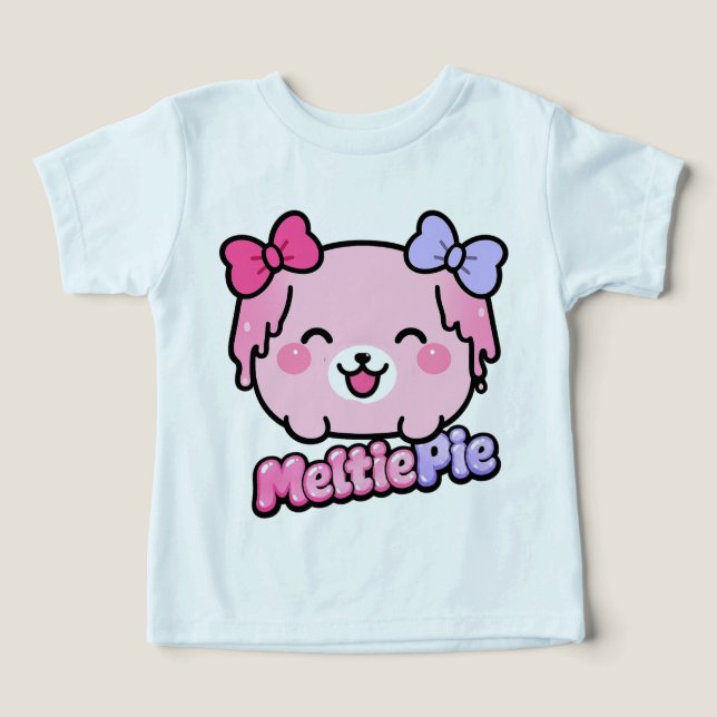 Design Kawaii Pastel Fofo Meltie Pie (Design frontal)