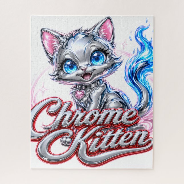 Design Kitten Chrome, Quebra-cabeça  (Vertical)