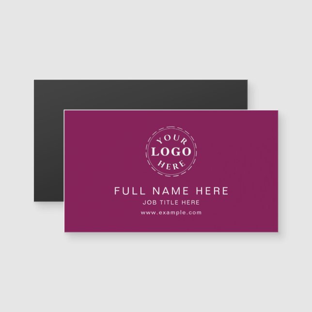 Design Magnética de Cartão de visita de vinho sóli (Frente/Verso)