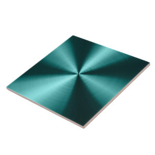 Design Metálico Azul Verde - Aspecto de Aço Inoxid