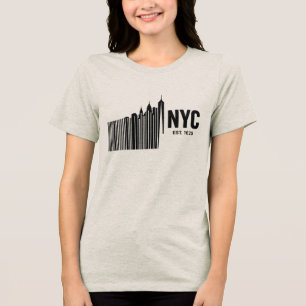 Design Minimalista da Silhueta de Nova York em Cód